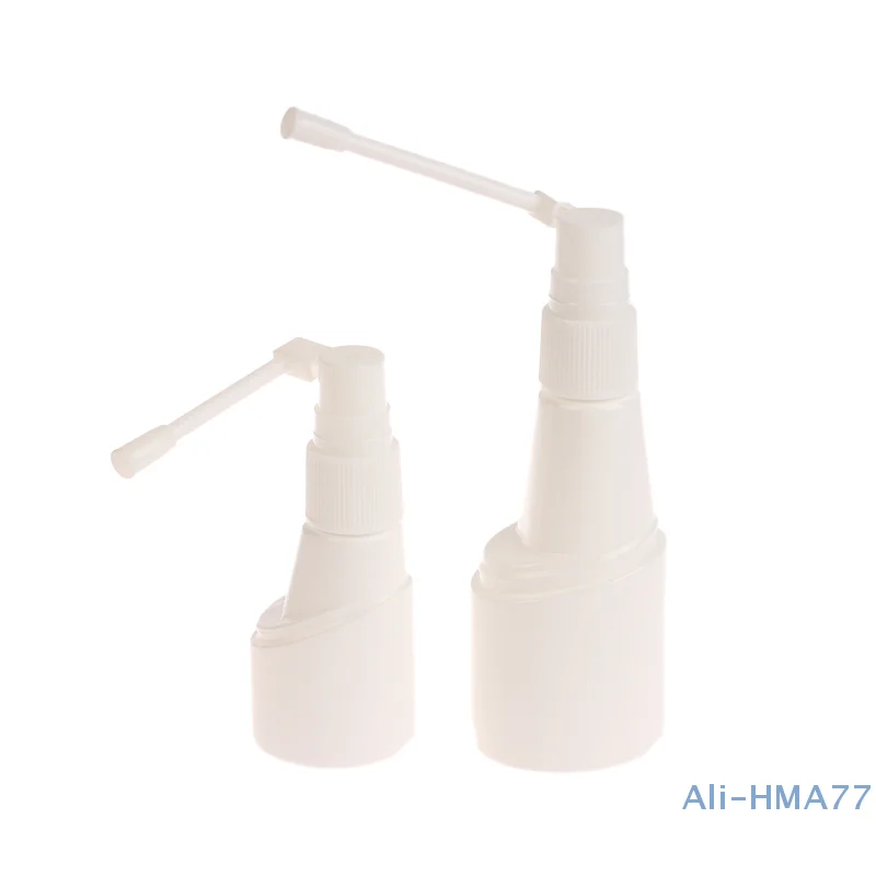 25/50ml Rotation Atomizer Refillable Empty Throat Sprayer Pump Snoot Cleaning Container Plastic Nasal Spray Bottle