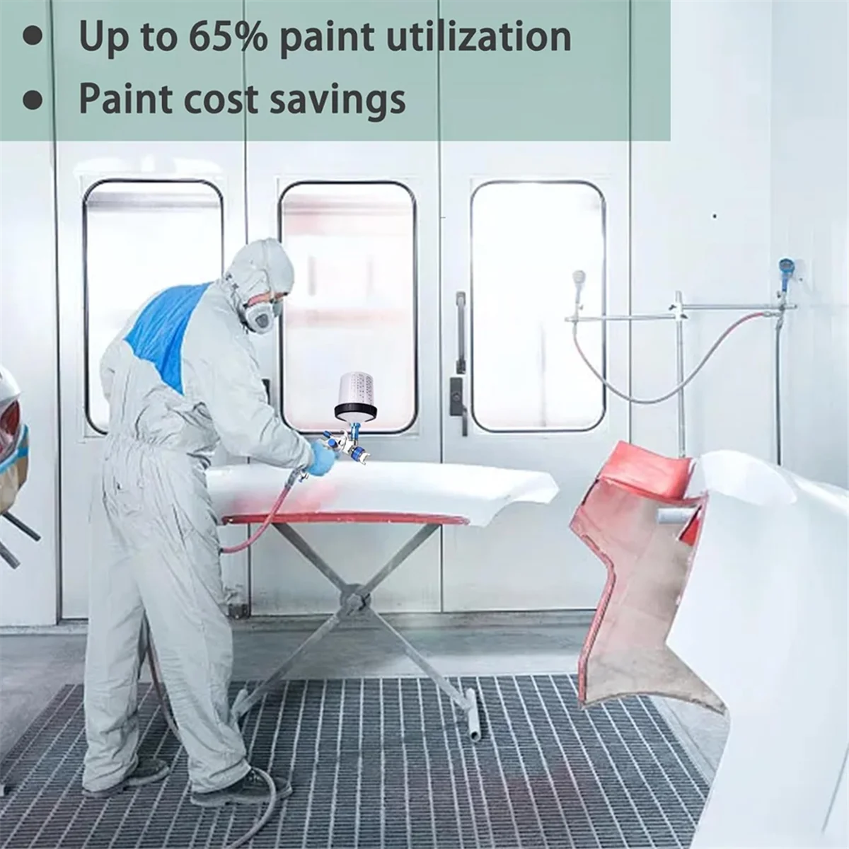 2025+ Hvlp Air Paint Kit with 10Pcs 600ML Mixing Quick Cups, 1.4/1.7/2.0mm Nozzles & Water Oil Separator, Paint Sprayer