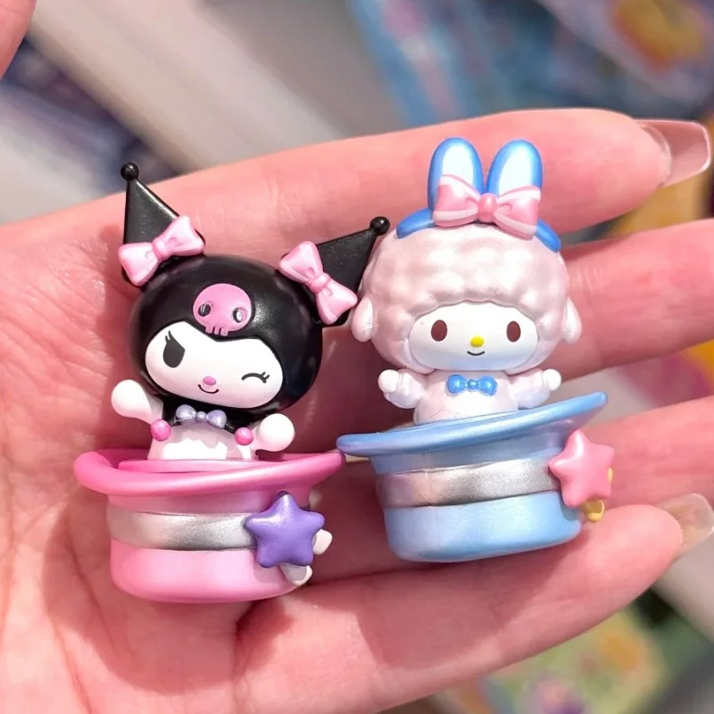 حقيقية سانريو مذهلة ماجيك قبعة سلسلة لطيف الفول أعمى حقيبة العصرية اللعب صندوق أعمى زخرفة صغيرة اليدوية هدية ألعاب الدمى الكرتون