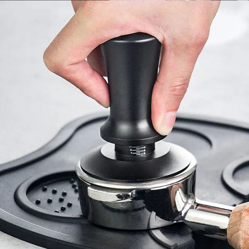 58mm 53mm 51mm Espresso Tamper Barista Coffee Tamper with Calibrated Spring Loaded Stainless Steel Tampers