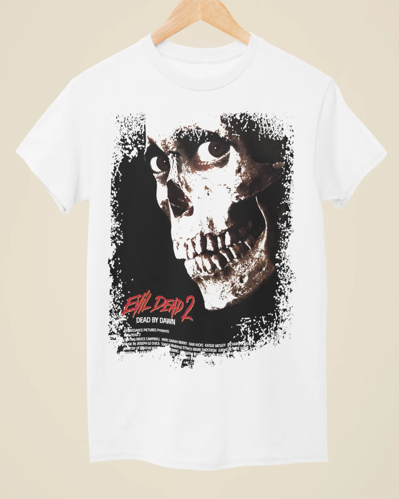 

Evil Dead 2 - Movie Poster Inspired Unisex White T-Shirt