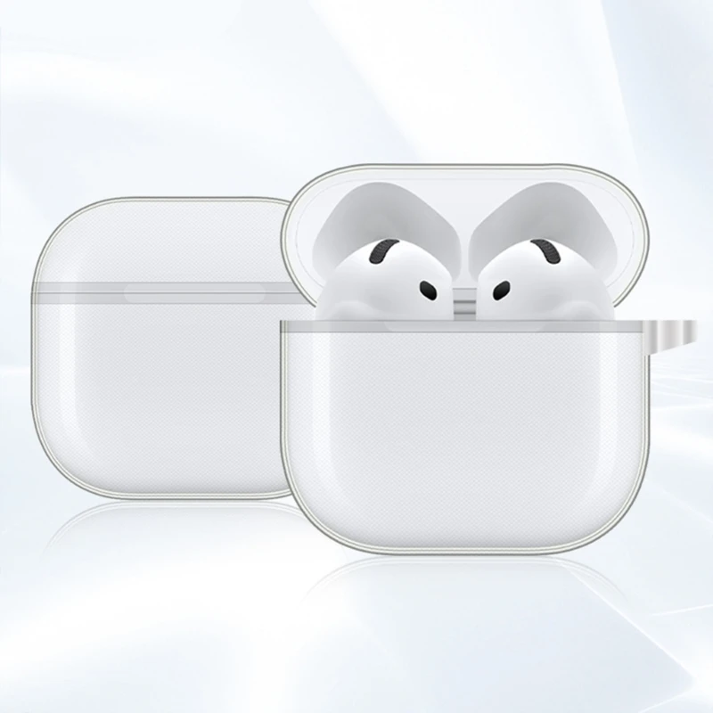 Funda protectora para auriculares apta para Air Pods 4, carcasa a prueba de golpes, carcasa lavable, funda antipolvo, piel protectora suave