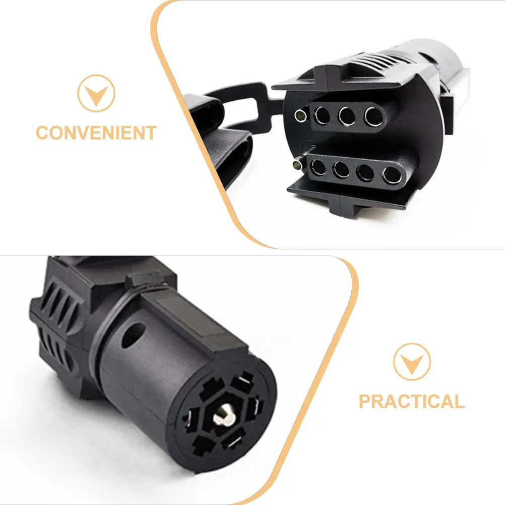 

Trailer Plug Adapter Us Standard 7 Pin 5 4 Pin Towing Socket Converter Trailer Wiring Plug Dual Row Safe Durable