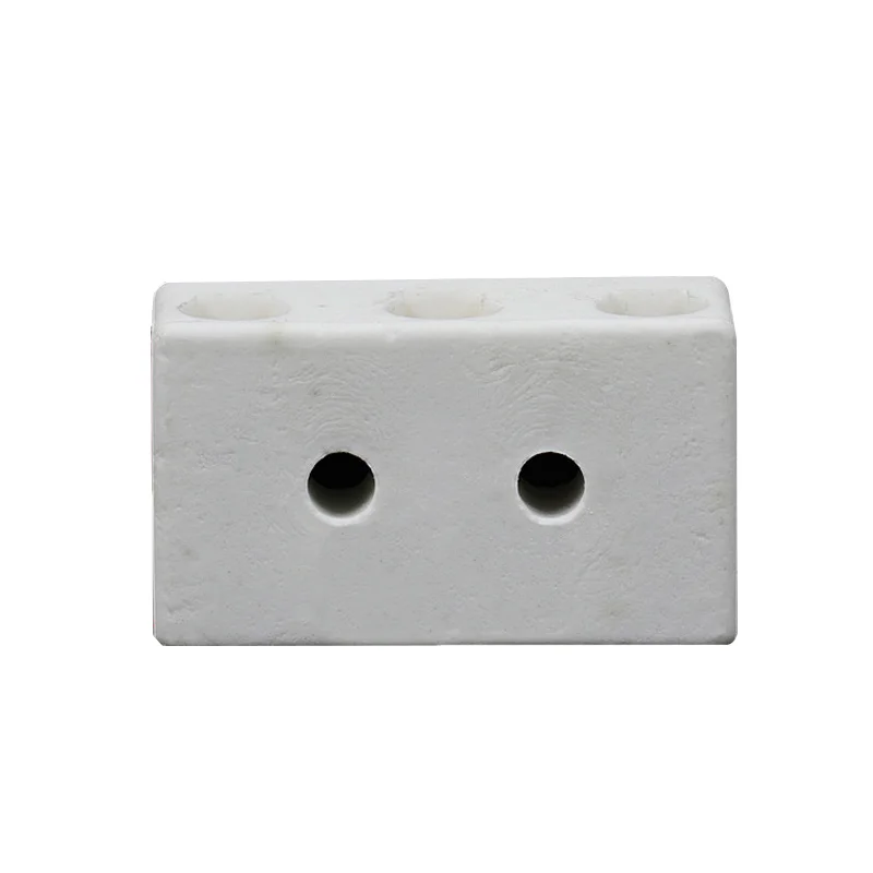 1 In 1 Out 250V 2 Position 5 Hole Ceramic Wiring Terminal Block Row 10A-150A Electrical Copper Screw Wire Connector Terminals