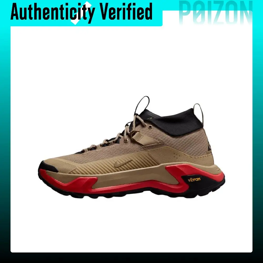 Nike ACG Zegama Mid-top Hiking Shoes Unisex Brown Black Red IO7854-200