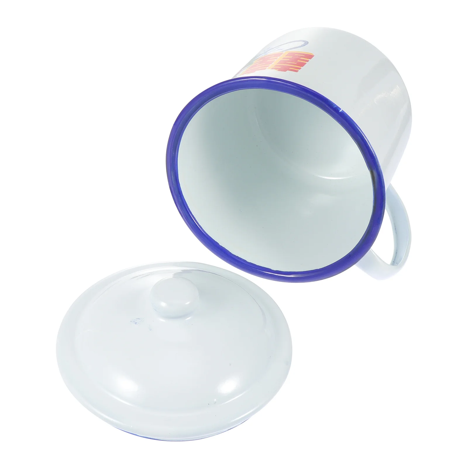 

1pc Retro Enamel Cup Vintage Chinese Style Iron Water Mug Smooth Tea Cup For Home Office Coffee Shop Decorative Unique