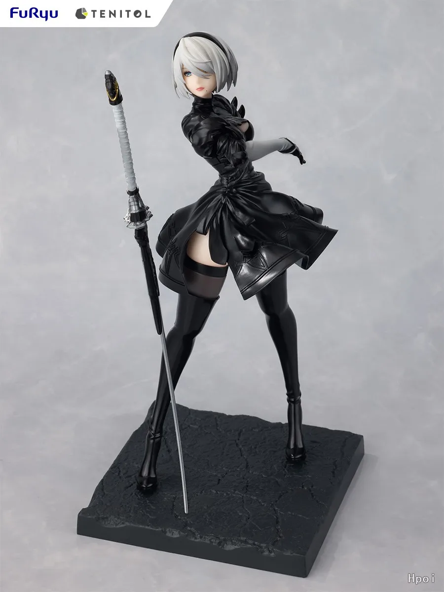 In Stock Original FuRyu Tenitol NieR:Automata Ver1.1a 2B (Jieye No. 2 B) Animation Figures Toys Gifts Collection Ornaments