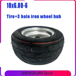 10 inch electric  tires 10x6.00-6 inch for modified kart cart ATV tire accessories