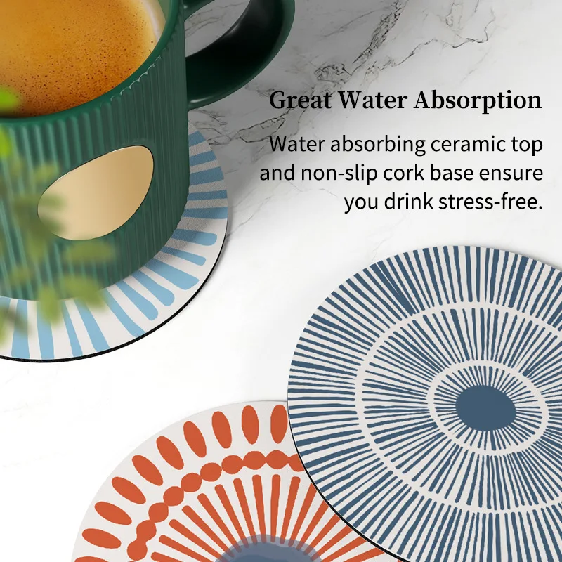 10*10cm Aesthetic Round Coasters Wide Application PVC Protector Mat Leave-on Heat Resistant Pad for Deco Table Accessories