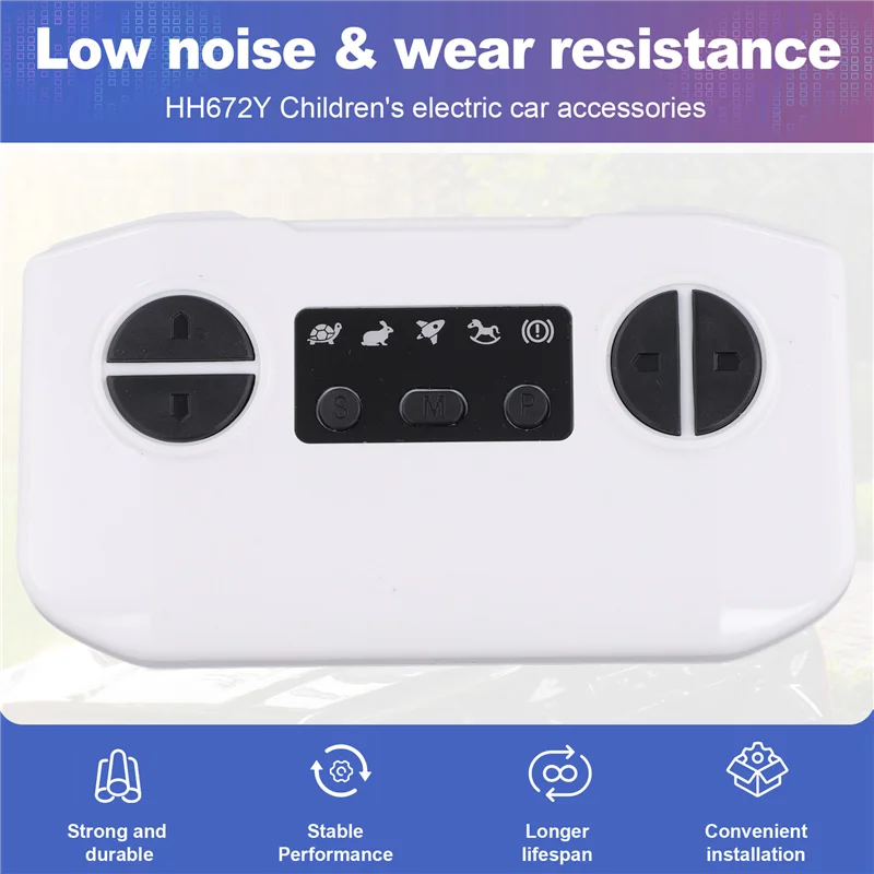ABWE-control remoto de coche eléctrico para niños, vehículos eléctricos, piezas de repuesto de coche eléctrico para niños