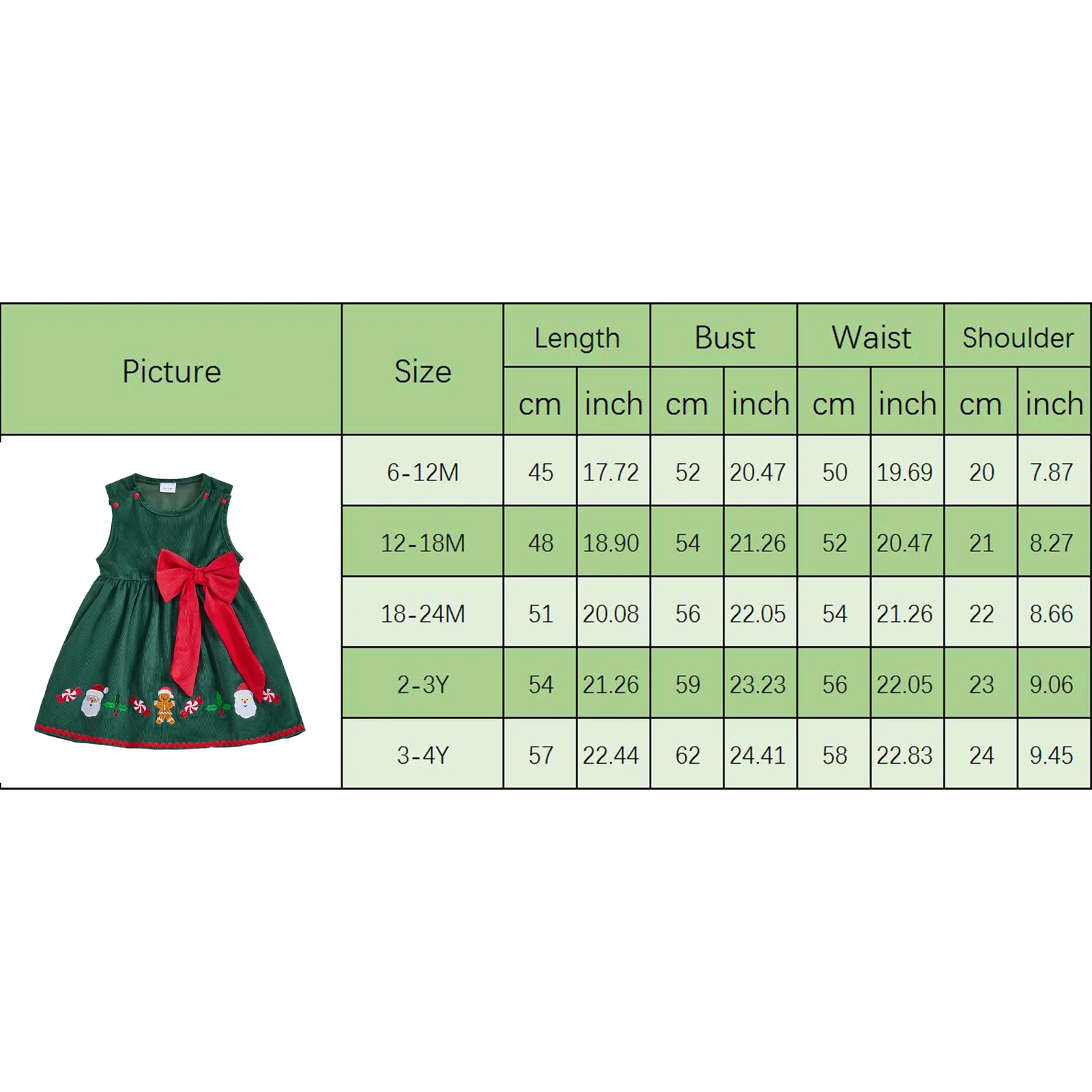 FOCUSNORM 0-4Y جميل الاطفال الفتيات عيد الميلاد سروال قصير فستان سانتا كلوز التطريز القوس ديكور الجولة الرقبة بلا أكمام ألف خط فستان #2