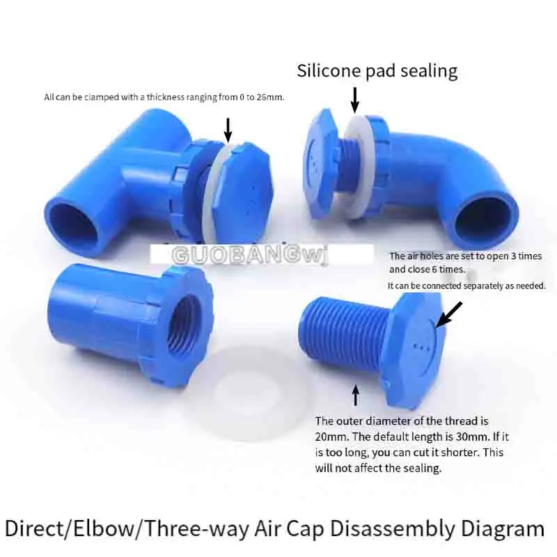 PVC Air Stone for Fish Tank,Aquarium Oxygen Diffuser,Seafood Pool Aerator,Plastic Bubble Diffuser Accessories–Fine Bubbles