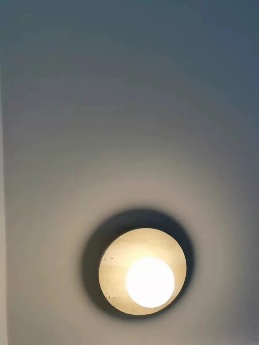 Cream Style Wabi Sabi Ceiling Light Natural Stone Embedded Light Corridor Balcony Entrance Japanese Minimalist Home Decoration