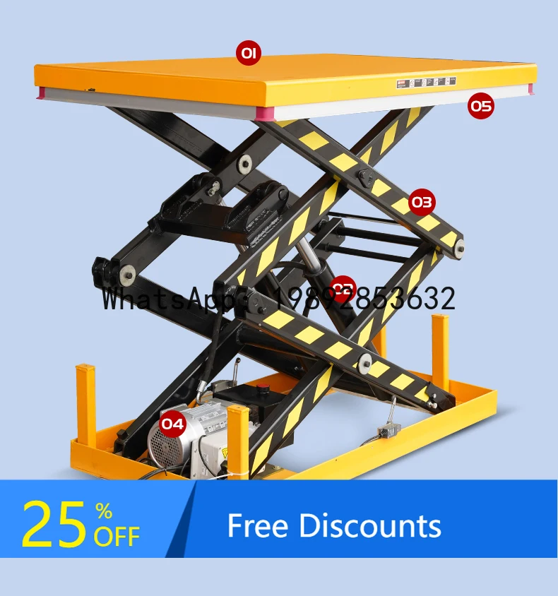 YFY Fixed Lifting Platform Small Electric Lift Machine Hoist Lifting Platform