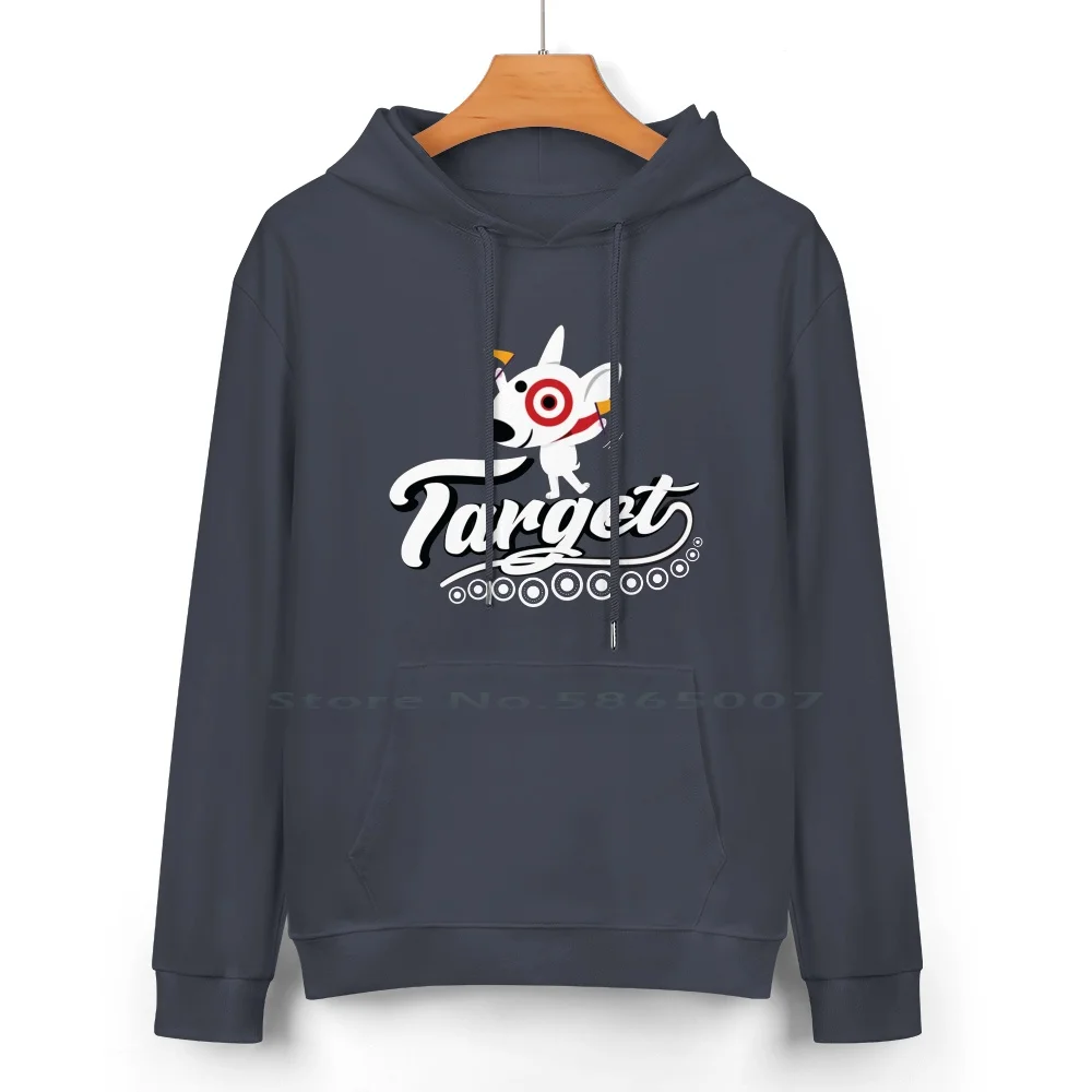 Fun Bullseye Target Pure Cotton Hoodie Sweater 24 Colors Target Team Member Target Dog Meme Target Worker Target Maskot Trends