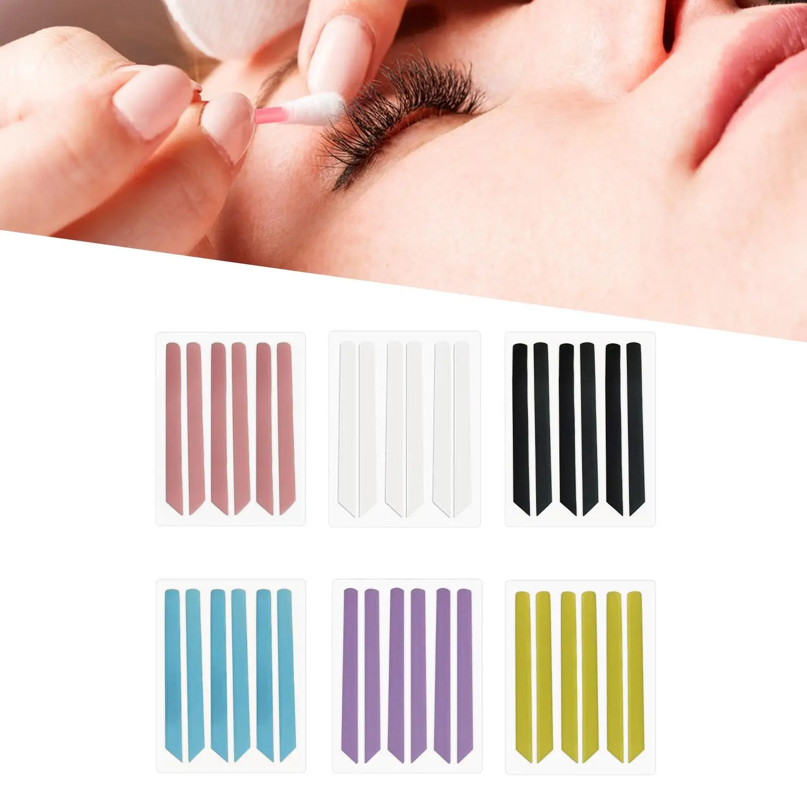 Lashes Lift Pads Silicone Eyelash Perming Curler Eyelashes Roller Stripes Kit for Eyelash Lifting Tools DIY