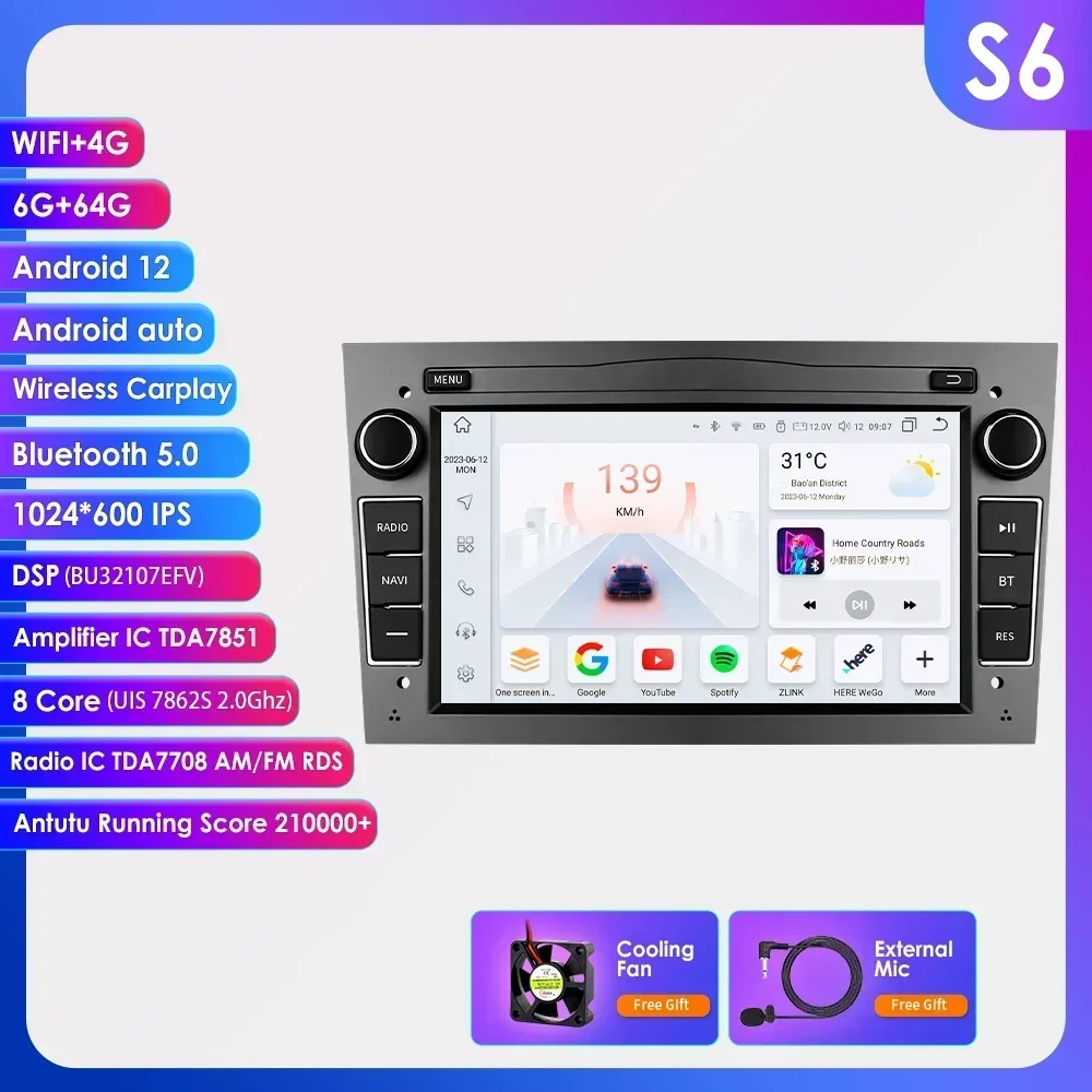 2din Autoradio Android Voor Opel Astra H Corsa C D Vauxhall Vectra Antara Zafira Vivaro Meriva Combo Signum Carplay Multimedia