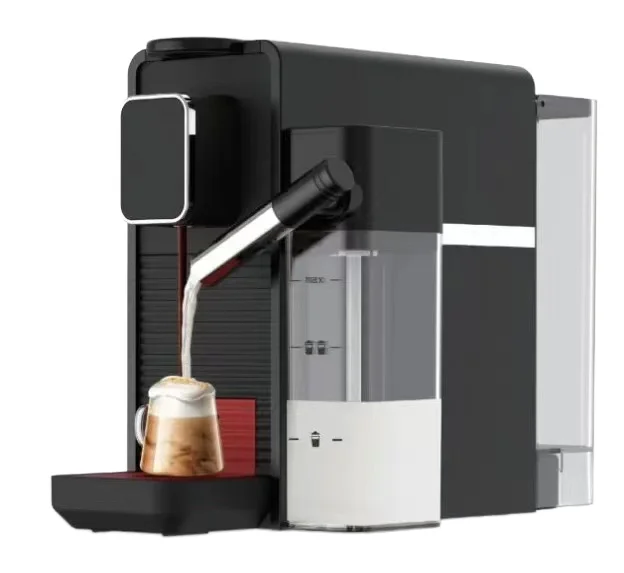 

Smart Portable Espresso Capsule Coffee Machine For Household Hotels With Milk Tank Factory Price Electric Power Source