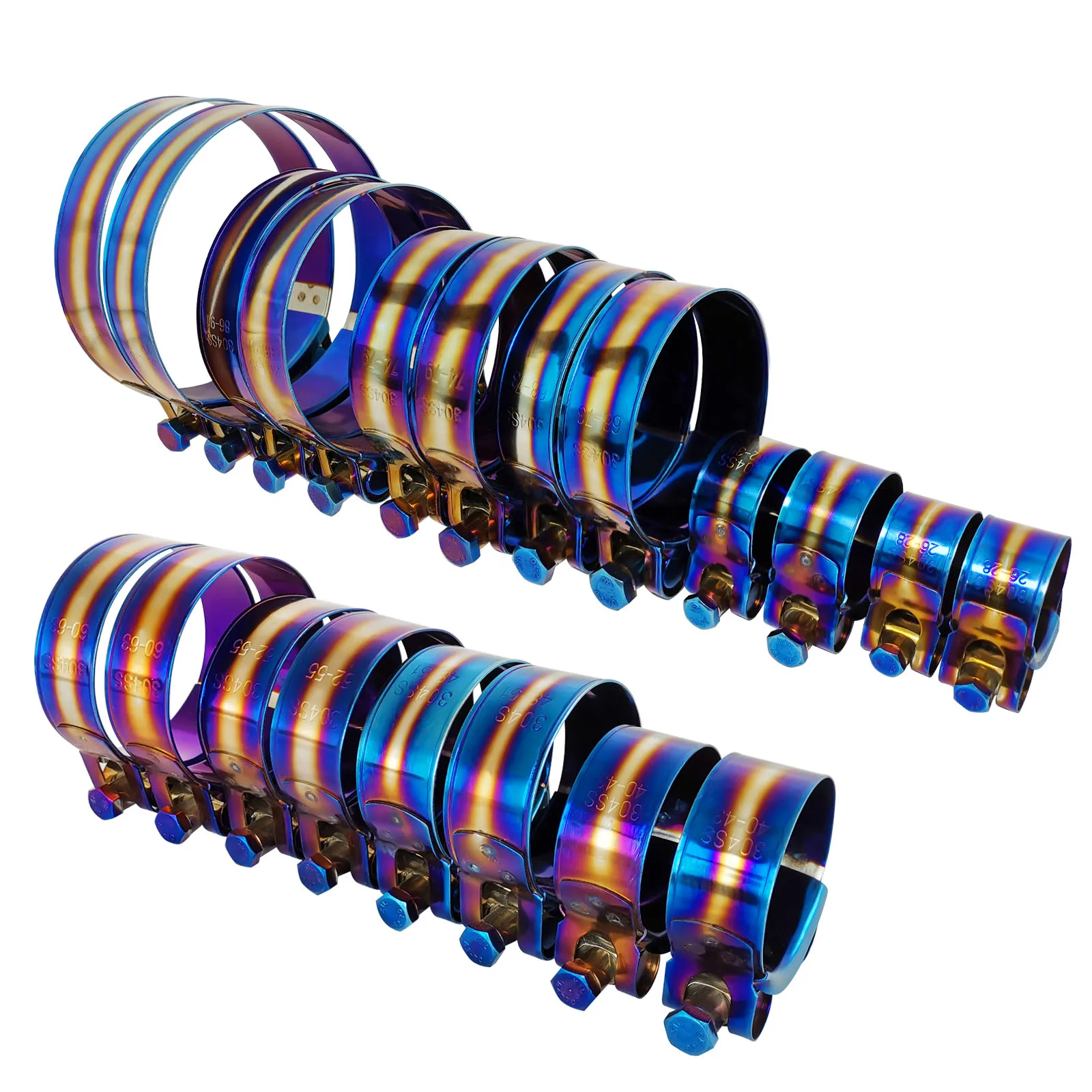 Kit universel de colliers de s - T-Bolt Hose Clamps Stainless Steel Turbo avis et prix