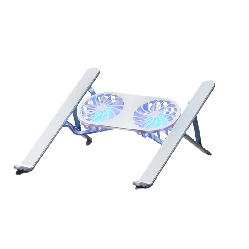 Складная подставка для ноутбука с охлаждающим вентилятором, охлаждающей подставкой для планшета — улучшенная поддержка охлаждения и портативный дизайн