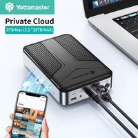 Yottamaster 3.5 inch SATA HDD Network Storage Hard Drive Enclosure NAS Private Cloud Storage with External HDD Enclosure Adapter