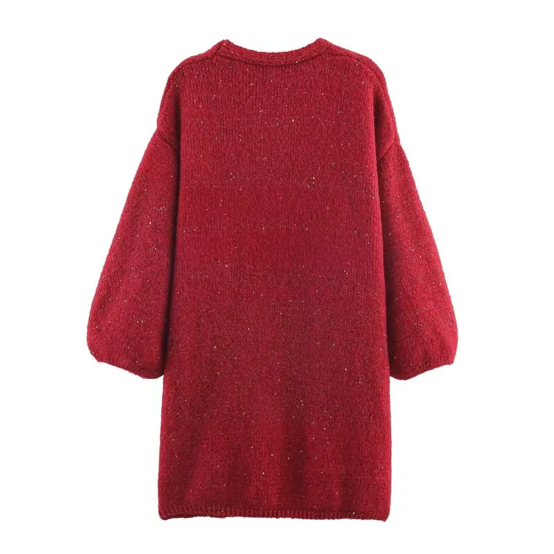 Autumn Winter Cardigan Solid Sweater Casual Hand Hook Loose Knit Women's Clothing Knitwear Soft Warm Female Tops