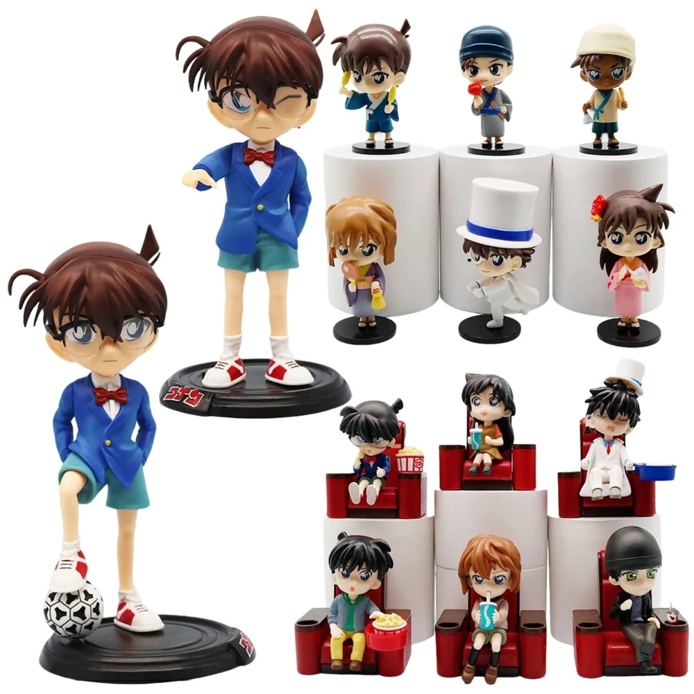 Set de Figuras de Anime de Detective Conan, Conan Haibara Ai, Modelo Coleccionable de PVC, Juguete de Regalo