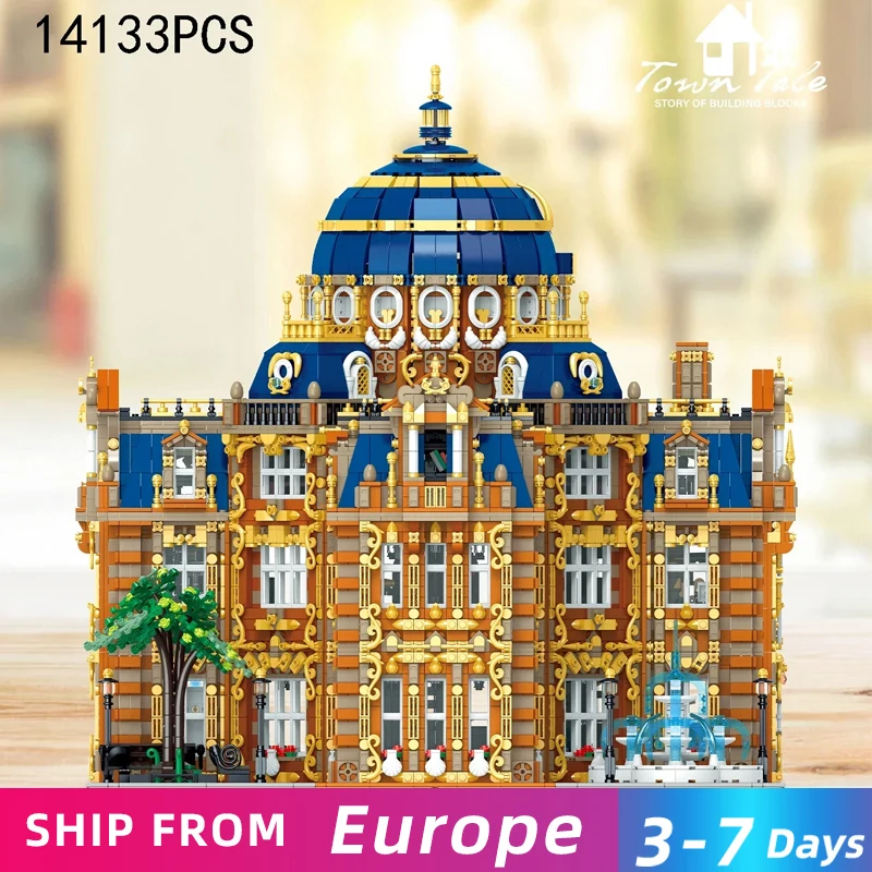 14133PCS Royal Planetarium Bausteine Kreative Stadt Street View Schloss Modell Hohe Schwierigkeit Montage Ziegel Spielzeug Für Kinder