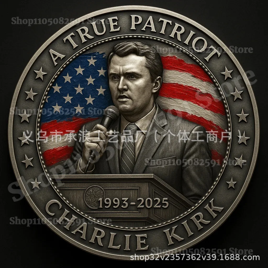 

Charlie Kirk Memorial Coin - Truth & Freedom Tribute for Fans, Young Hero of Us 1993-2025