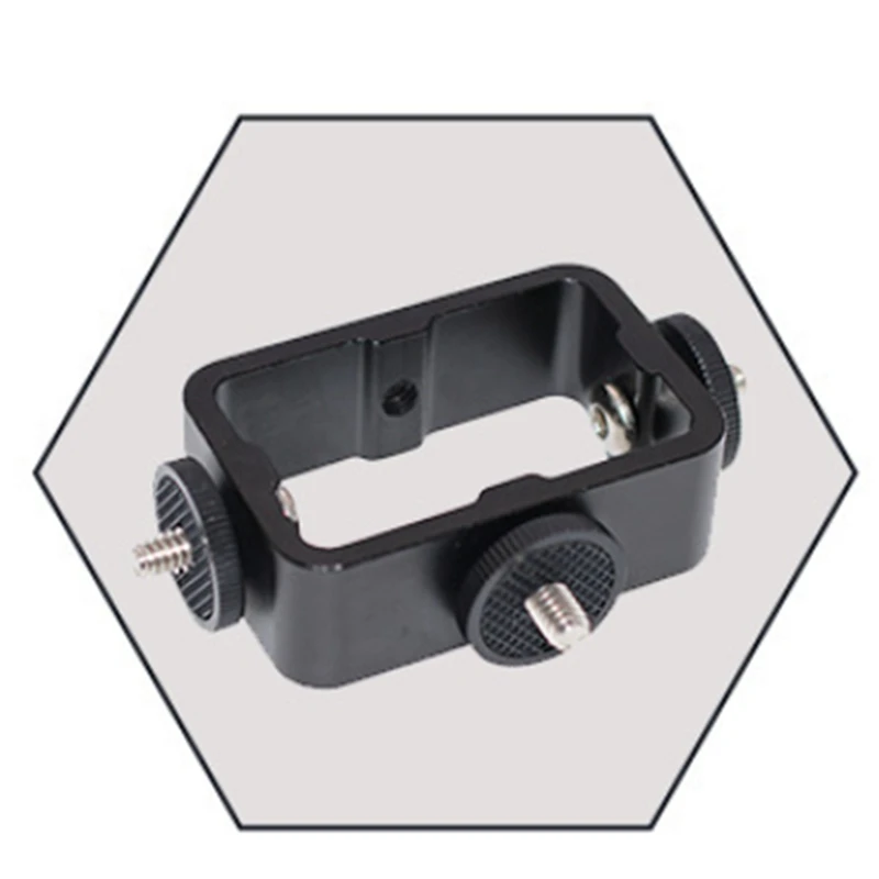 ライブブロードキャスト用フラッシュブラケットホルダー、カメラフォンホルダー、3ポジションマシン、金属穴、1/4 "、1個