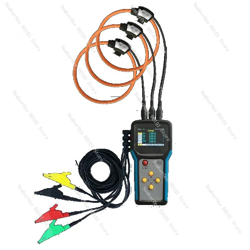 3 Phase Portable Digital Power Energy Meter Multifunction Electric Tester