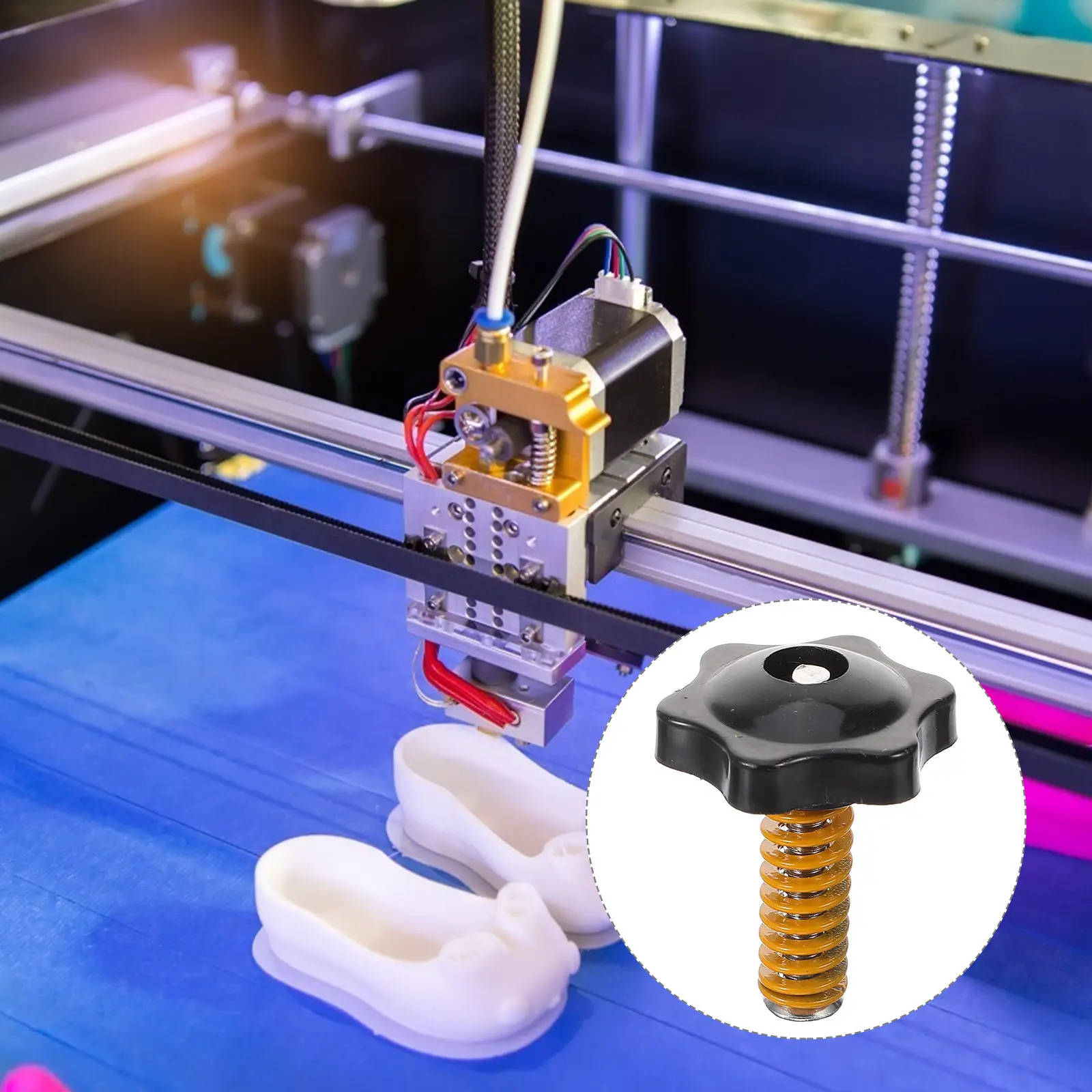 

1Set Heatbed Platform Accessory 3D Printer Bed Leveling Spring Aluminum Screw Kit DIY 3D Printer Parts Upgrade for Precision
