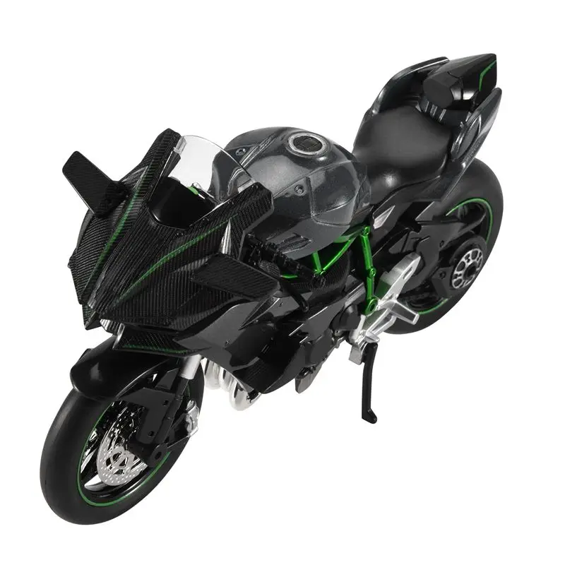 

WOWFU-1:12 H2 R Motorcycle Diecast Alloy Model Black Ninja H2R Motorbike Detachable Collection