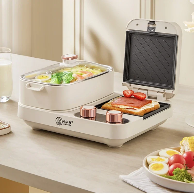 Sandwich Breakfast Machine Stew-Pan Multi-Functional Electric Baking Pan Four-in-One Frying Toasted Bread Toaster Bread Maker