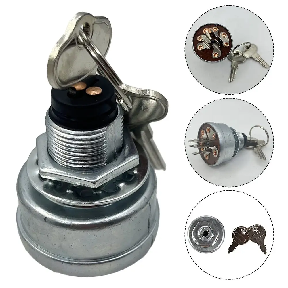 Lawn Mower Ignition Start Switch For A463A Lawn Mower Ignition Starter Switch With 3 Position 5 Terminal 2 Button