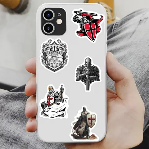 क्रूसेडर टेम्पलर नाइट स्टिकर कला DIY उपहार बच्चों खिलौना डीकैल लैपटॉप फोन स्क्रैपबुक सामान बोतलें भित्तिचित्र जलरोधक के लिए 10 best sales जेहादी - №2