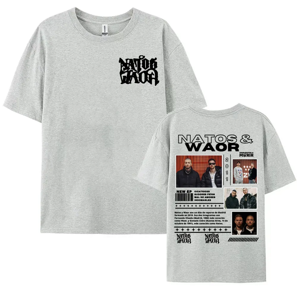 مغني الراب ناتوس ألبوم الموسيقى 2025 جولة الجرافيك بلايز للرجال النساء موضة الهيب هوب تي شيرت تقليدي عادية القطن تي شيرت #6