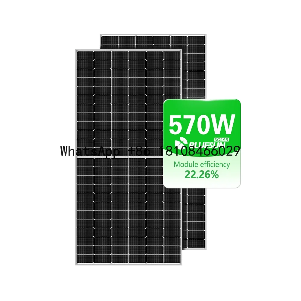 Novo produto Bluesun 570W 560w meio corte painéis solares estoque em armazém com bom preço