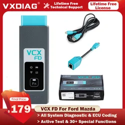 2024 VXDIAG VCX FD For GM For Opel For Ford/Mazda 2 in 1 Coding J2534 Programming Car OBD2 Diagnostic Tools Support CAN FD DoIP