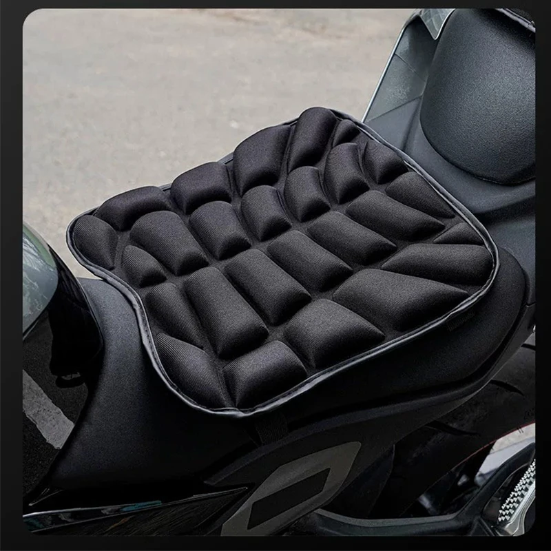 BLALION Universelles 3D-Motorrad-Sitzkissen, atmungsaktiver EVA-Schaumstoff, stoßdämpfender Sitzbezug, Entlastung für Motorräder, Elektrofahrräder – Detail 14