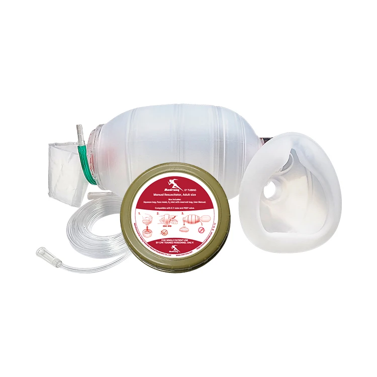

Medresq OEM High Quality Bag-Valve-Mask BVM Self-Inflating Bag CPR Ventilation Medical Oxygen Mask factory