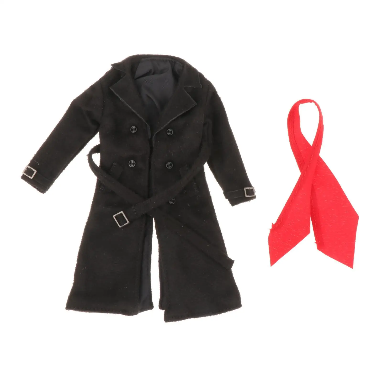 

1/12 Scale Figure Wired Trench Coat Casual for 6'' Male Dolls Soldier Figure