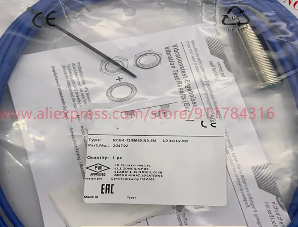 

2pcs New High Quality P+F NCB4-12GM40-N0-5M Explosion-proof proximity switch