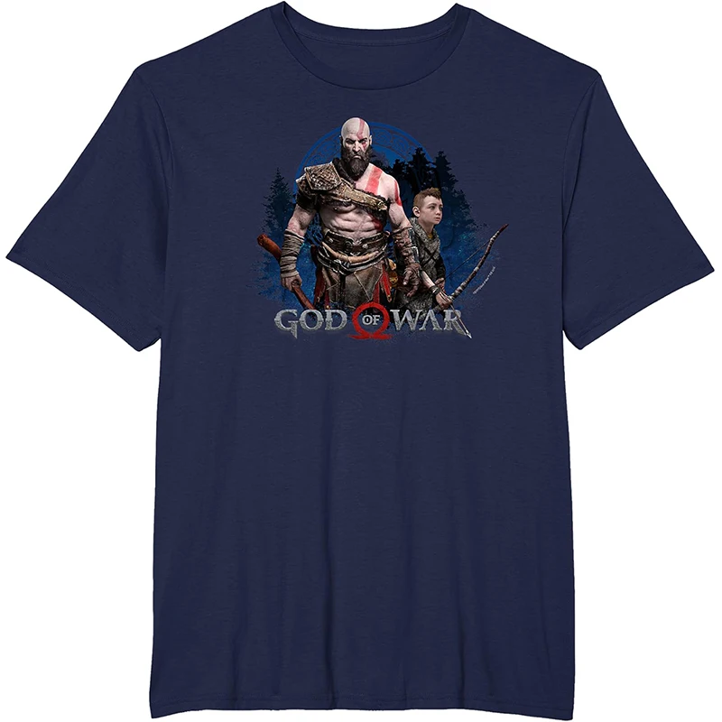 God of War Print Cotton T-Shirts Men Women Fashion Streetwear Oversized Short Sleeve T Shirt Harajuku Unisex Tees Tops Clothing