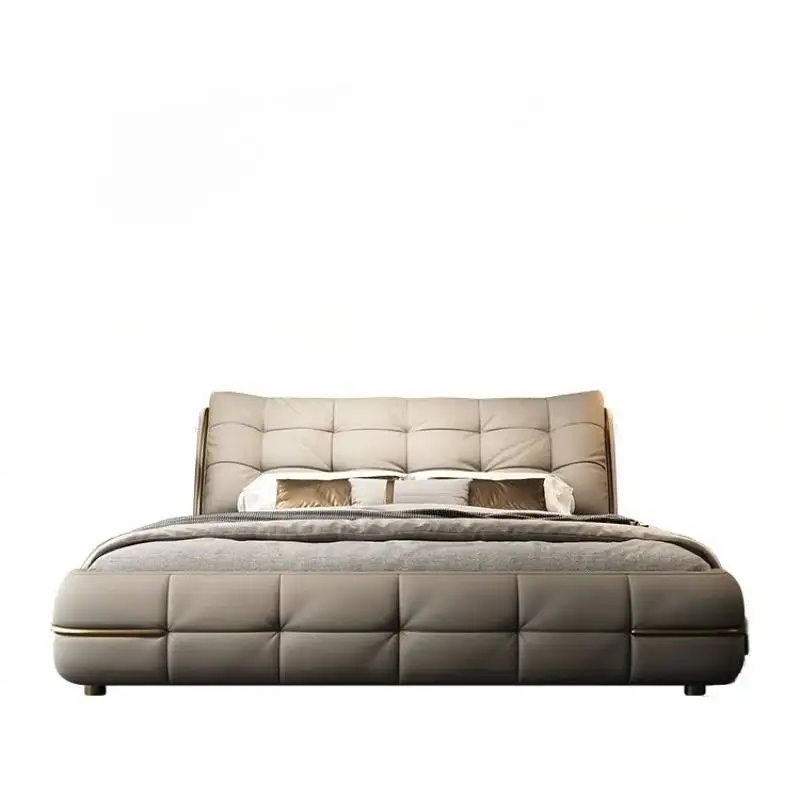 Lumbar Decoration Bed Frames Accessories Double Household Storage Bed Frames Bedroom Modern Wood Camas Matrimoniales Furniture