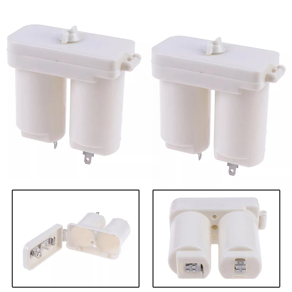 

2PC Water Heater Gas Boiler Power Supply Battery Case Gas Double Battery Compartments Battery Box For Gas Water Heater Accessory