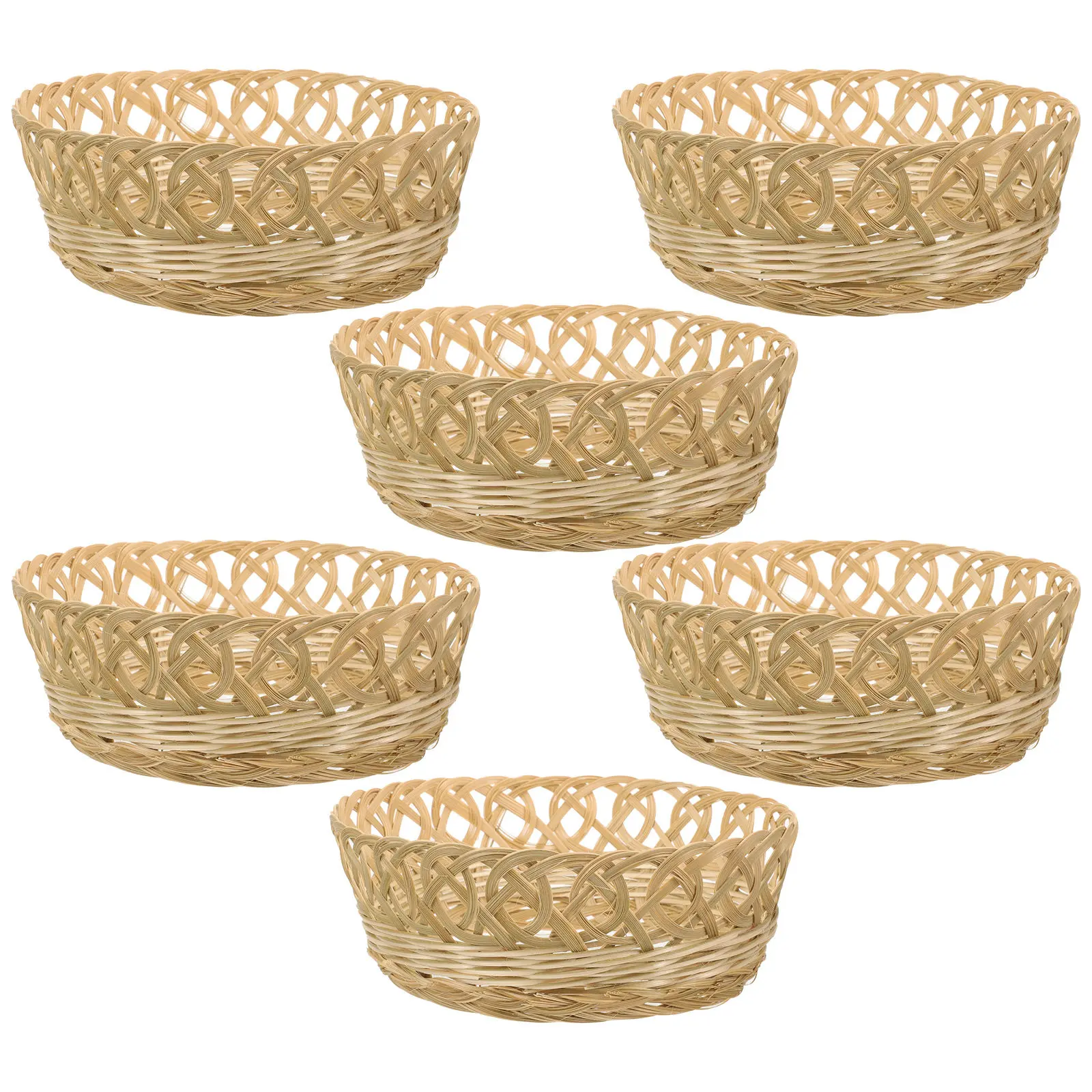 6Pcs Rice Hat Inner Loop Bamboo Support Ring Farmer Hat DIY Accessory for Conical Hats Straw Inner Loop Heawear Inside Ring