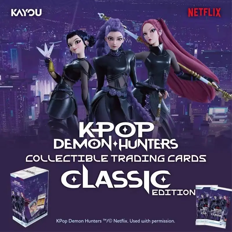 Hot Official Authentic Kayou Kpop Demon Cards Classic Edition Collectible Trading Card Game Box Anime Hobby Toys Gift