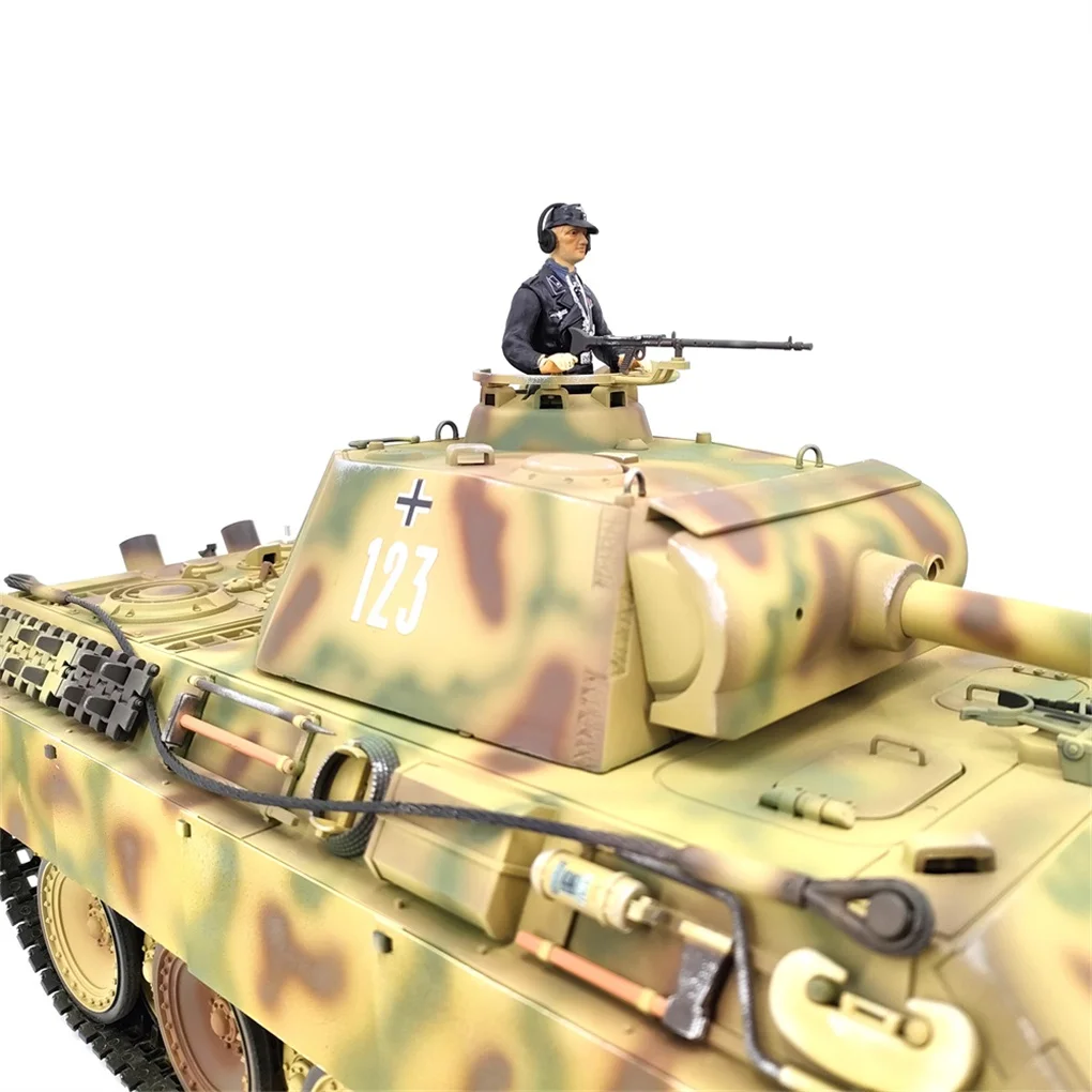 1:16 Full Scale รีโมทคอนโทรลรถจําลองการจําลองเยอรมัน Panther อินฟราเรด COMBAT ทหารการแข่งขัน Heavy TANK รุ่น