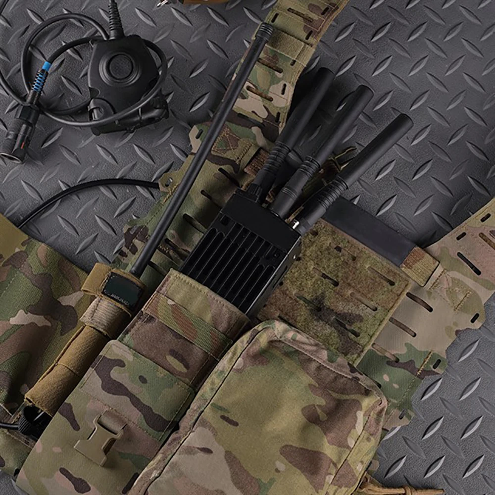 Taktische mpu5 Dummy Modell Radio Fall DIY Walkie-Talkie Transceiver Inter phone Modelle abnehmbar für Outdoor-Film Airsoft